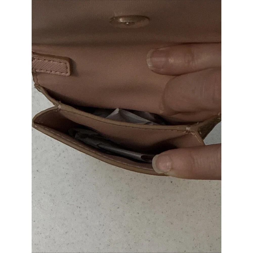 Kate Spade Tinsel Glitter Phone Flap Crossbody Purse Rose Gold NWOT